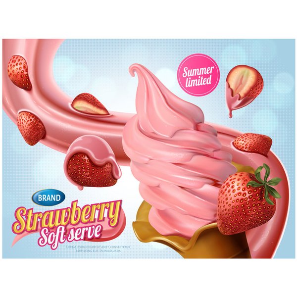 Strawberry Eis-Cream ✓ Lebensmittelaroma