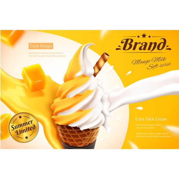 Mango Eis-Cream ✓ Lebensmittelaroma